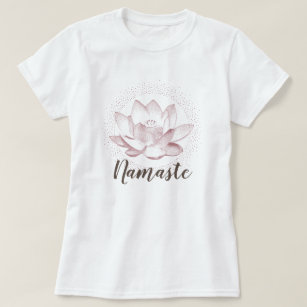 Lotus Blume Illustration Yoga Namaste Wellness T-Shirt