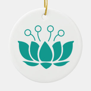 Lotus-Blume Keramik Ornament