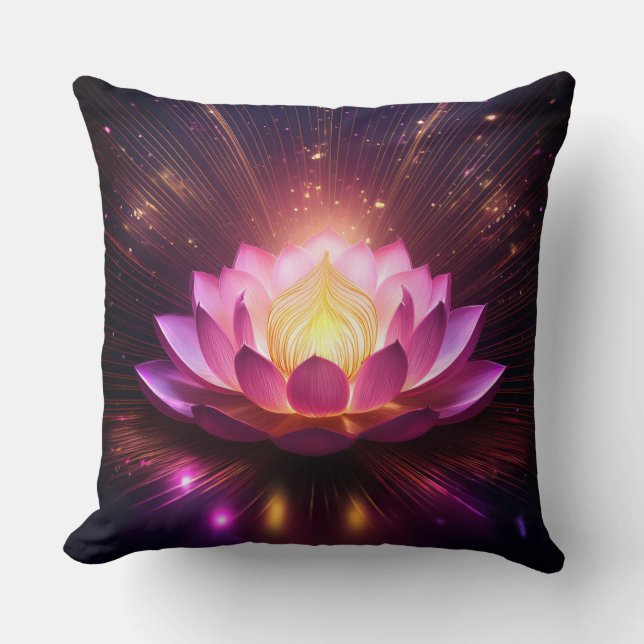 Lotus Blume Kissen (Vorderseite)