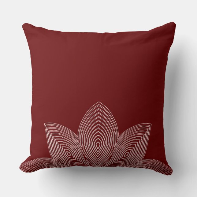 Lotus Blume Kissen (Vorderseite)