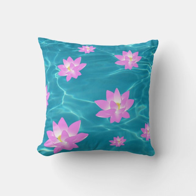 Lotus Blume Kissen (Vorderseite)