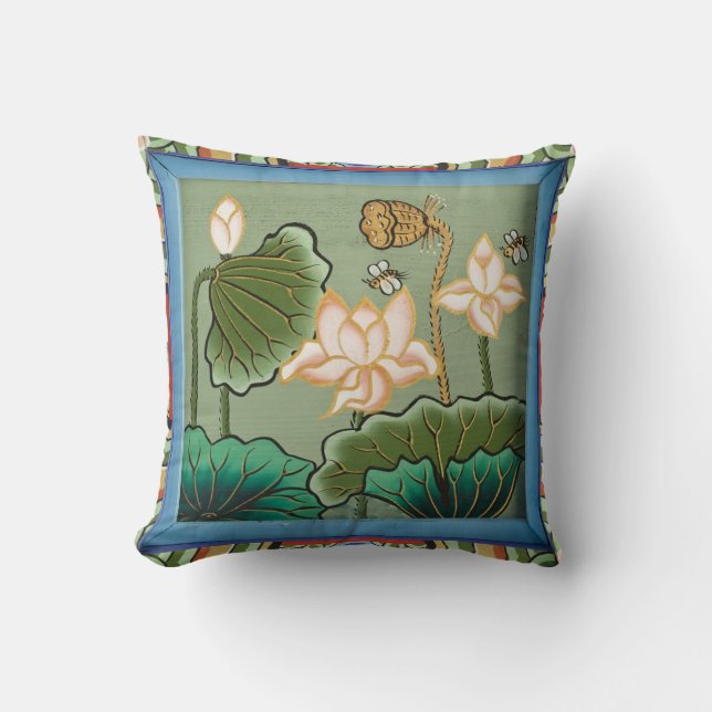Lotus Blume Kissen (Vorderseite)