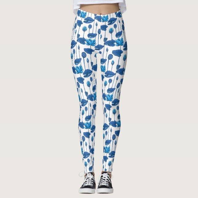 Lotus-Blume Leggings (Vorderseite)