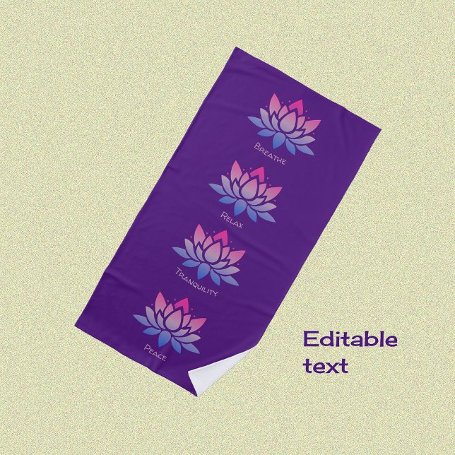 Lotus Blume lila Ruhe Strandtuch (Von Creator hochgeladen)