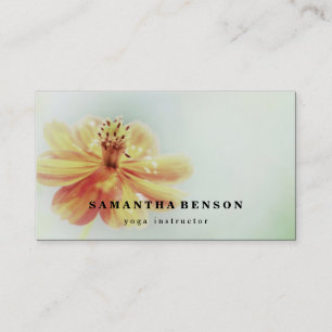 Lotus Blume Logo Yoga Business Card Visitenkarte
