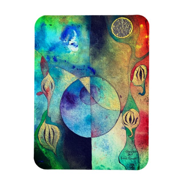 Lotus Blume Magnet-Geschenk Magnet (Vertikal)