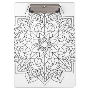 Lotus Blume Mandala Klemmbrett