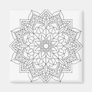 Lotus Blume Mandala Magnet