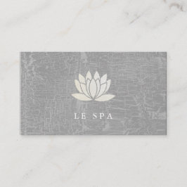 Lotus Blume / Marmorgrau Visitenkarte
