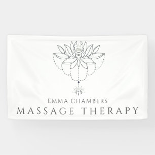 Lotus Blume Massagetherapeut Business Banner