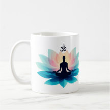 Lotus Blume Meditation Tasse mit spirituellem Text