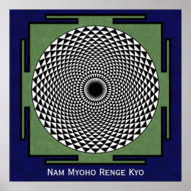 Lotus-Blume-Medizationsrad Poster (Vorne)