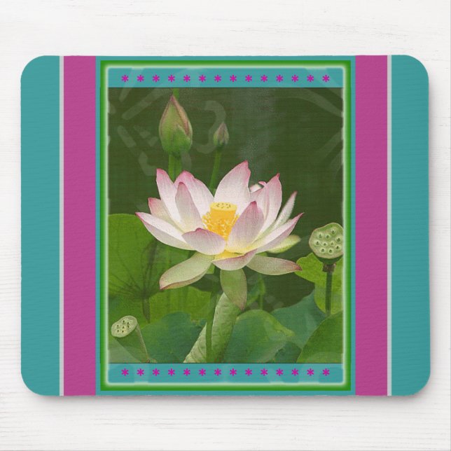Lotus Blume Mousepad (Vorne)