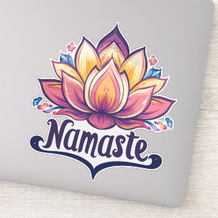 Lotus-Blume "Namaste" Aufkleber