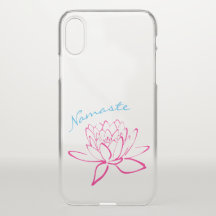 Lotus Blume Namaste Yoga Clear iPhoneX Fall