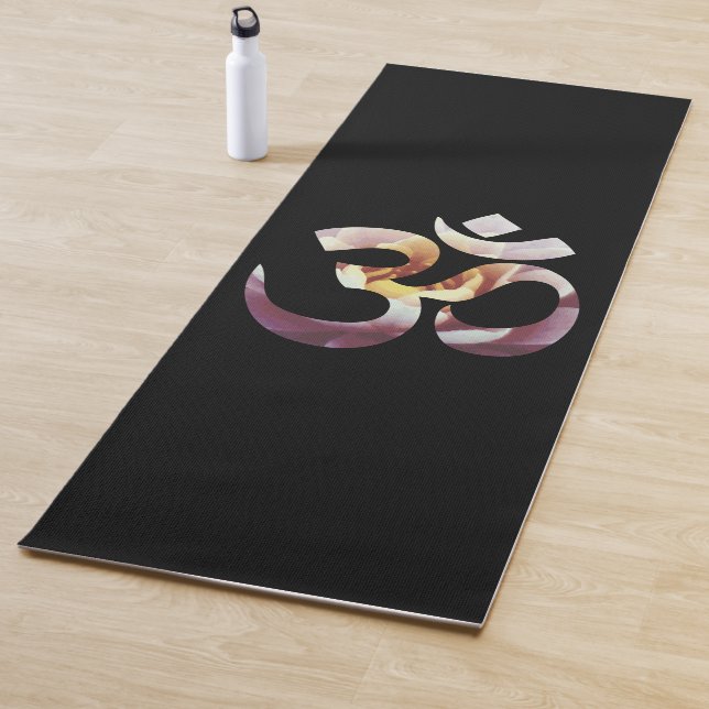 Lotus Blume Om Mantra Yoga matt Medizin Dark Yogamatte (Beispiel)