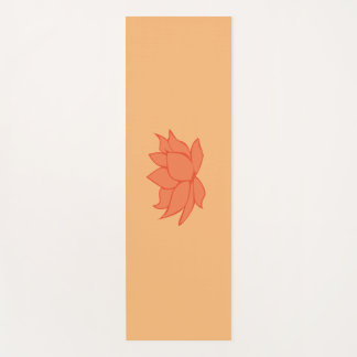 Lotus Blume Orange Yoga Mat Yogamatte
