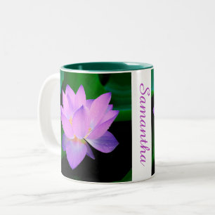 Lotus Blume Personalisiert Zweifarbige Tasse