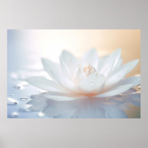 Lotus Blume Petal Nature Serene Calm Poster