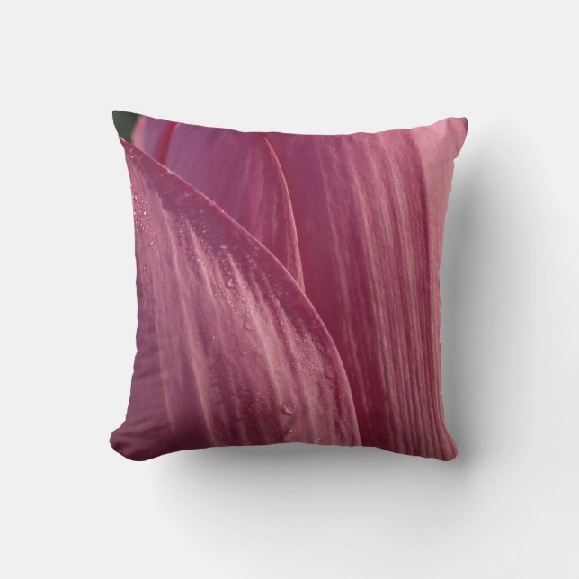 Lotus Blume Petals Pink Floral Kissen (Vorderseite)