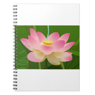 Lotus Blume Pflanze Petals Rosa Blume Wasser Liege Notizblock