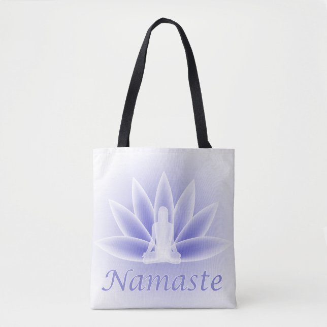 Lotus Blume Pose Namaste Tasche (Vorderseite)
