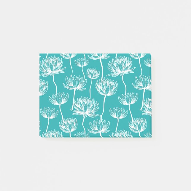 Lotus-Blume Post-it Klebezettel (Vorderseite)