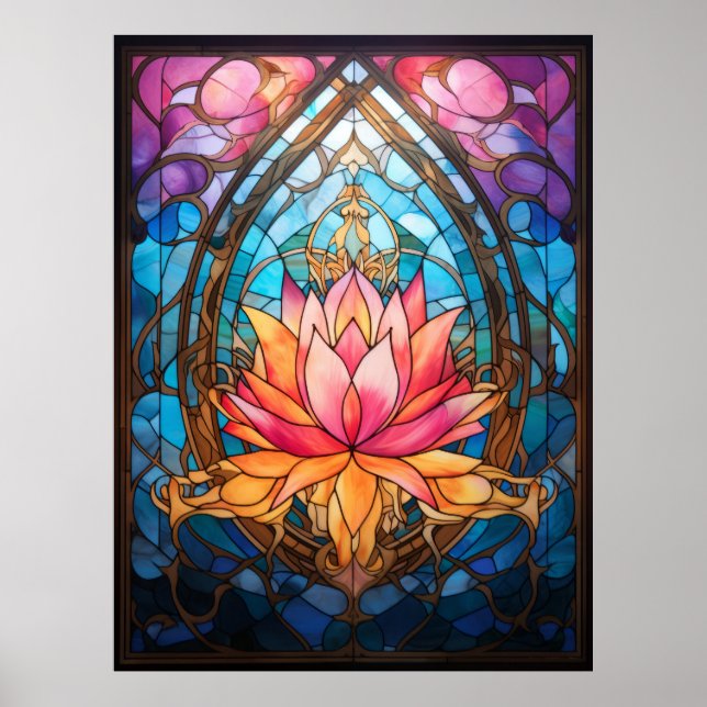 Lotus Blume Poster (Vorne)