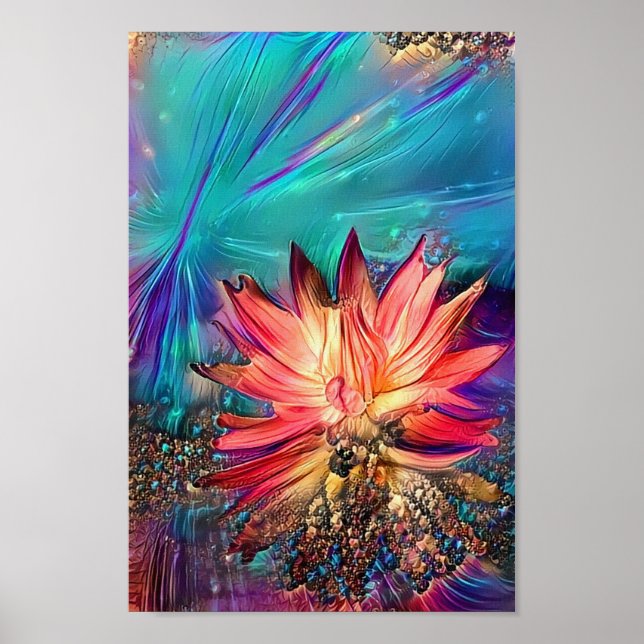 Lotus Blume Poster (Vorne)