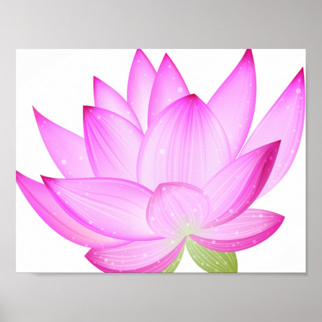 Lotus Blume Poster (Vorne)