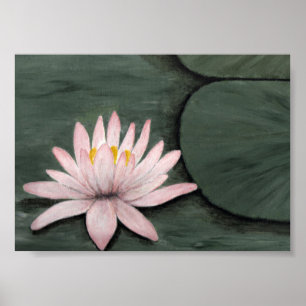 Lotus Blume Poster Print