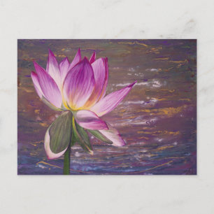Lotus Blume Postkarte