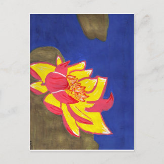 Lotus-Blume Postkarte