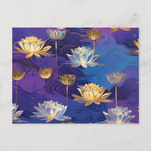 Lotus Blume Postkarte