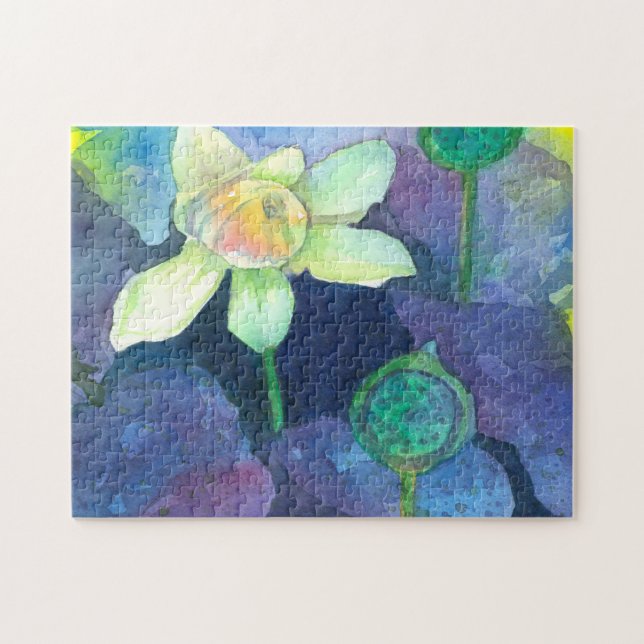 Lotus-Blume Puzzle (Horizontal)