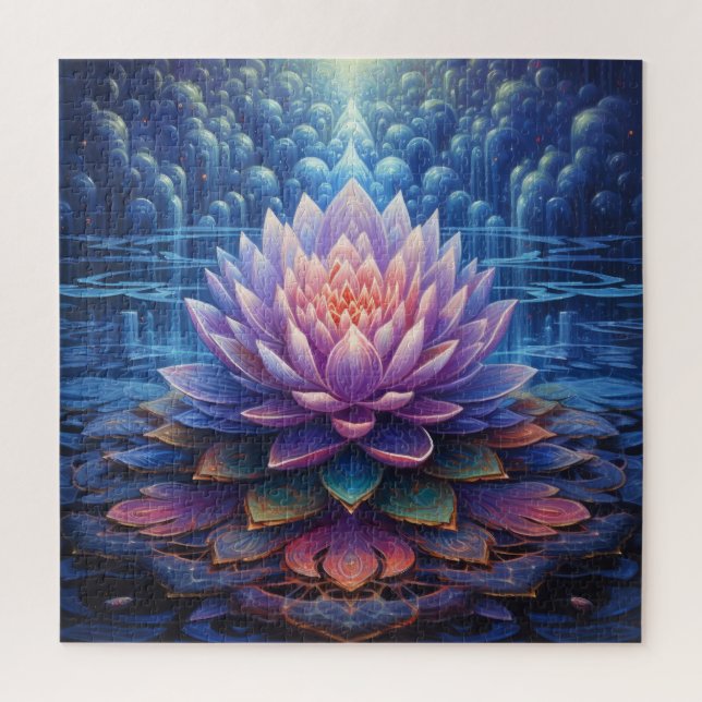 Lotus Blume Puzzle (Vertikal)