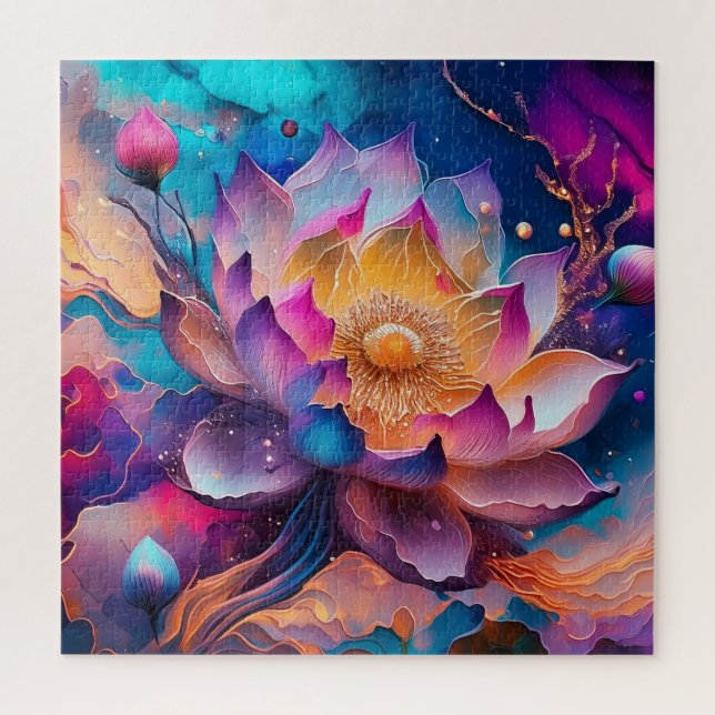 Lotus Blume Puzzle (Vertikal)