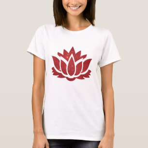 Lotus Blume rot T-Shirt