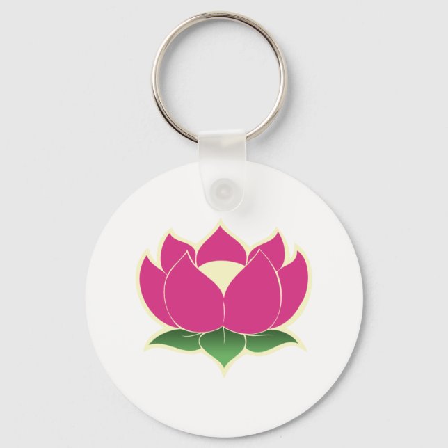 Lotus Blume Schlüsselanhänger (Vorderseite)
