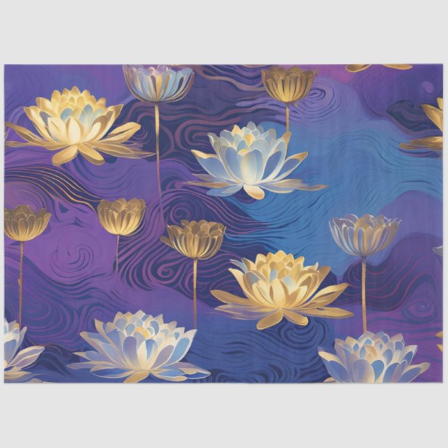 Lotus-Blume Seidenpapier (Vorderseite)