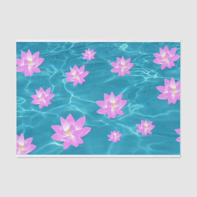 Lotus Blume Seidenpapier (Vorderseite)