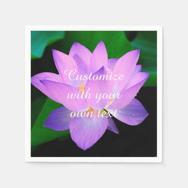 Lotus Blume Serviette (Vorderseite)