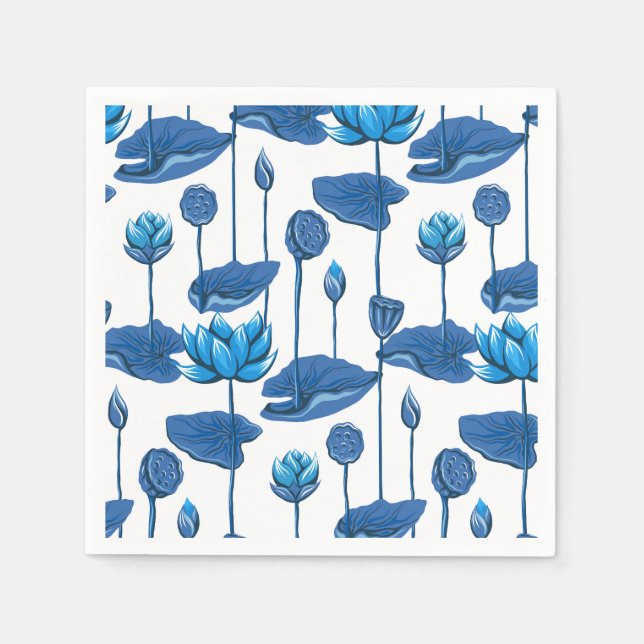 Lotus-Blume Serviette (Vorderseite)