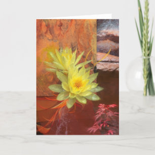 LOTUS-BLUME SIND DIE WASSERSONEN KARTE