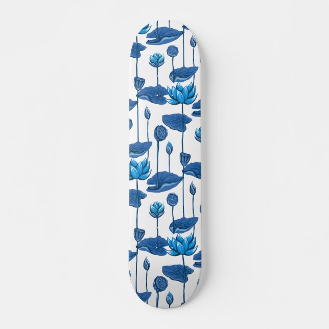 Lotus-Blume Skateboard (Vorne)