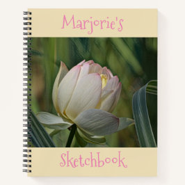 Lotus Blume Sketchbook Notizbuch