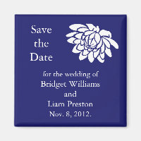 Lotus-Blume Speichern des Datumsmagazins (indigo)