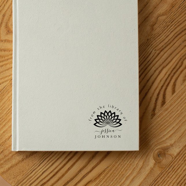 Lotus Blume stilvoll aus der Bibliothek des Buches Gummistempel (Von Creator hochgeladen)