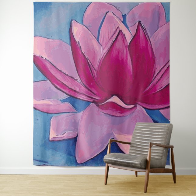 Lotus Blume - Tapestry Wandteppich (Beispiel)