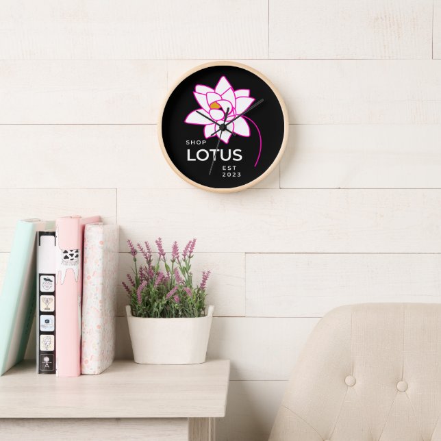LOTUS-Blume Uhr (Lesesaal)